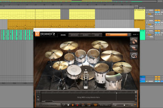 transcribe a midi drum track from your audio
