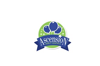 creating ascension party rentals logo