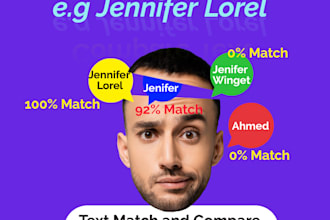 compare and match similar text like names, addresses, etc