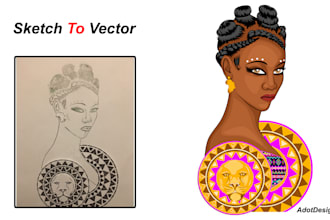 perfectly trace logo or image into vector