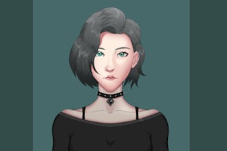 draw anime style avatar or dp for you