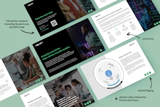 design an interactive or electronic brochure
