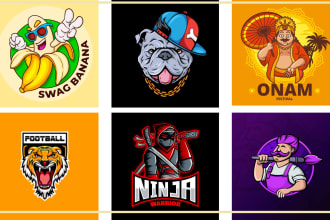 design animal cartoon logo and mascot