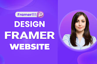 design or develop framer website, framer landing page, convert figma to framer