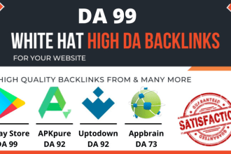 create white hat SEO backlinks from high authority sites da 99
