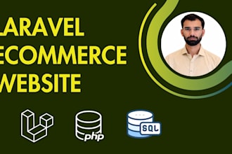 build ecommerce website using laravel php professionally