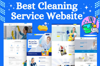 build cleaning service website for cleaning business company