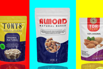 design pouch label, coffee bag, and mylar bag design