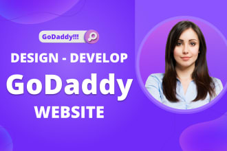 design or redesign responsive godaddy website or ecommerce store