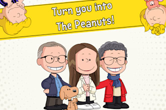 draw you as a peanuts character