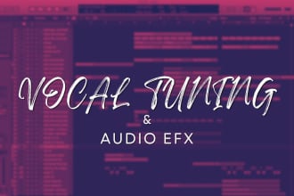 do vocal tuning, pitch correction and fix timing issues