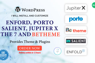 install enford, porto, salient, jupiter x the 7 and betheme