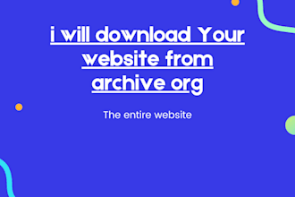 download restore your website from archive org