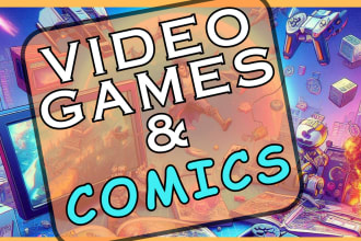 create an epic video game or comic book script