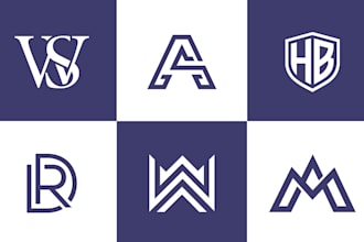 design monogram and letter based logo for you