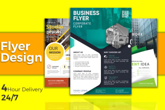 design professional real estate business corporate event food church flyer