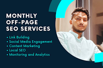 perform monthly off page SEO and technical fixes for higher google rankings