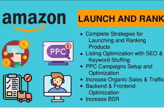 launch and rank your amazon fba private label product on first page with PPC