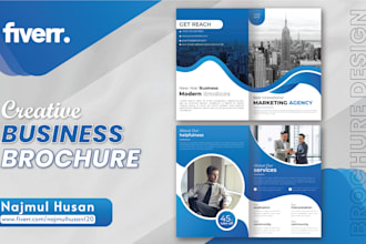 design professional brochure or annual report