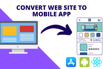 convert website to app for android and IOS