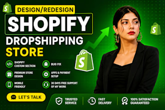 be your shopify developer for shopify store and shopify website