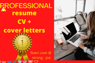 write your resume,cover letter, linkedin profile for medical, banking, teacher
