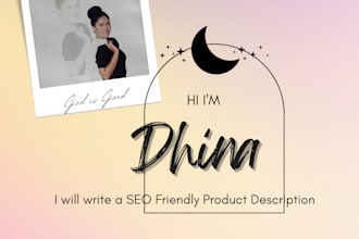 write SEO friendly product descriptions