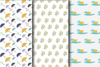do seamless pattern design, textile design, fabric design