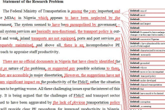 proofread and edit your manuscript professionally