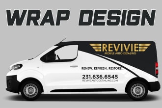 do creative vehicle wrap design, car wrap, van wrap and truck wrap