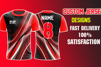 design jersey or uniform for sublimation