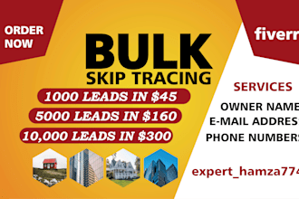 do real estate bulk skip tracing and accurate skip tracing