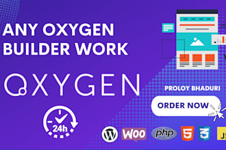 design or fix wordpress website template with oxygen builder