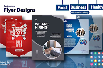 design flyer, brochure  and menu graphics