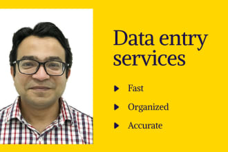 provide data entry or retype documents within 24 hours