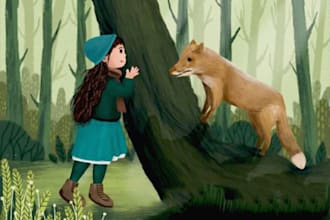 illustrate children story book illustration, children story, book illustration