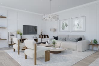 craft a stunning living room design and photorealistic render in 3ds max