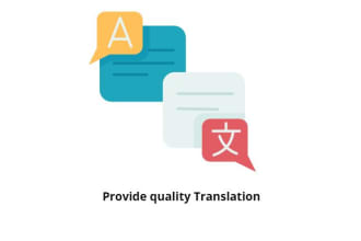 manually translate english into  chinese, french, and arabic
