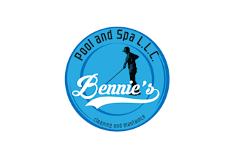 design swimming pool service logo