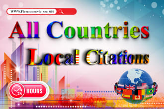 200 all country local citations for local SEO