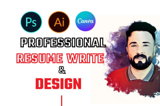 create, write or update a professional resume or CV template