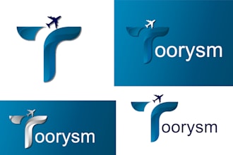 design a minimal travel logo