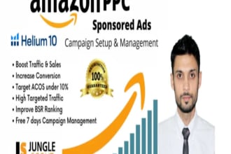 do advance keyword research and amazon PPC campaigns to generate sales and rank
