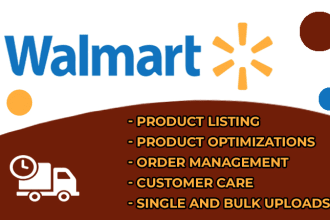 upload single, bulk product listings on walmart store