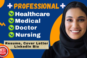 write your medical, health care, doctor and nursing resume