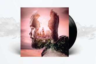 create stunning an album cover or single cover art