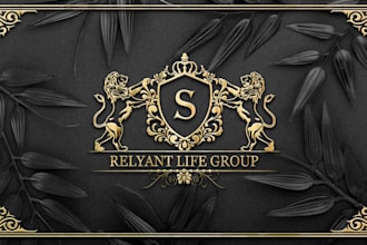 design luxury awesome regal gothic heraldic family crest logo