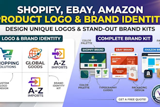 design shopify, ebay, amazon product logo or brand identity