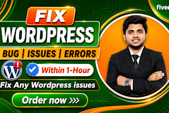 fix wordpress error, fix wordpress bug, fix wordpress issue, fix critical error