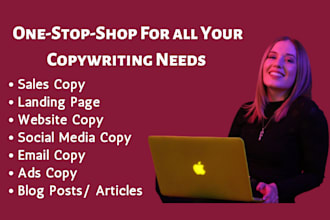 do converting sales page and landing page copywriting